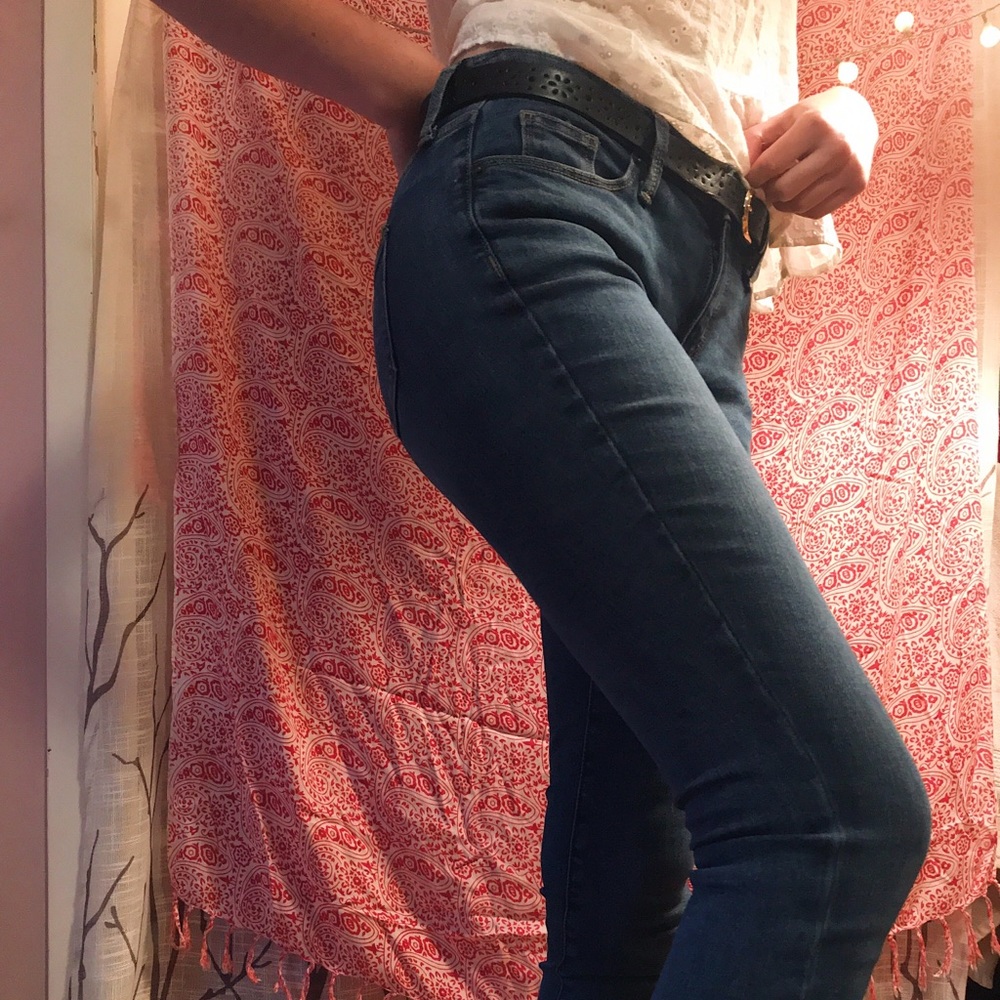 classic blue skinny jeans